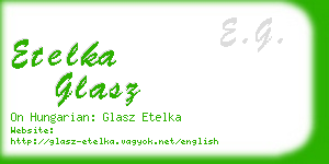 etelka glasz business card